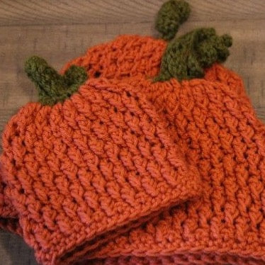 Crochet Pumpkin Patch Beanie